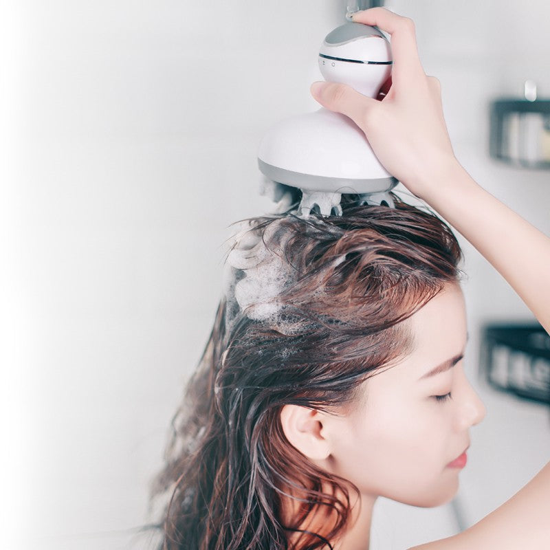 Head massager rechargeable head massager electric 3D scalp massager multifunctional head physiotherapy instrument