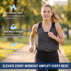 10LBS Adjustable Weighted Vest for Women with Secure Fit - Black