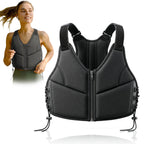 10LBS Adjustable Weighted Vest for Women with Secure Fit - Black