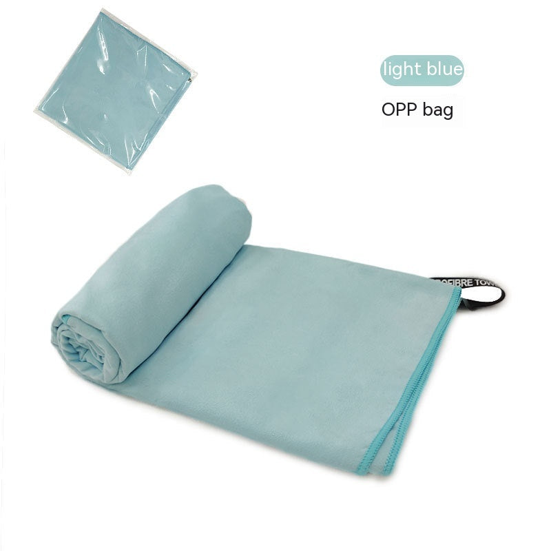 Double-sided Velvet Quick-drying Sports Towel Sweat-absorbent Beach Bath Towel Microfiber Production