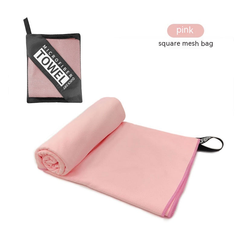 Double-sided Velvet Quick-drying Sports Towel Sweat-absorbent Beach Bath Towel Microfiber Production