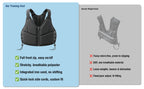 10LBS Adjustable Weighted Vest for Women with Secure Fit - Black