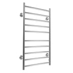 Electric Heated Towel Rack for Bathroom Wall Mounted Towel Warmer 10 Stainless Steel Bars Drying Rack