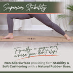 Premium Cork All-in-One Yoga Essentials Kit -Large Cork Yoga Mat and Blocks Set