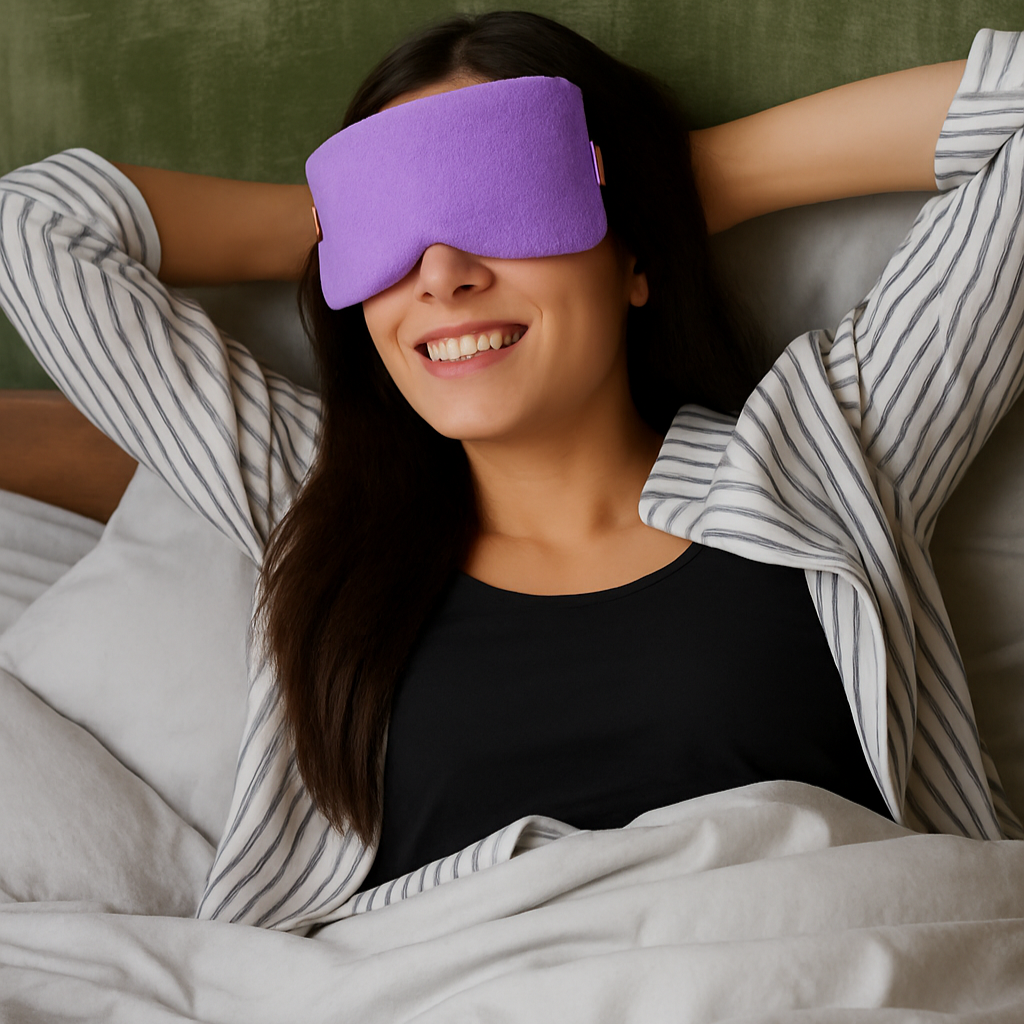 Eye Pillow Hot/Cold Aromatherapy Rectangular Shaped with 12 Herbs & Essential Oil