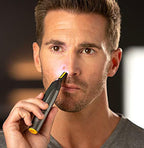 Electric nose hair eyebrow sideburns trimming and repairing device electric charging mini shaver shaving knife for men