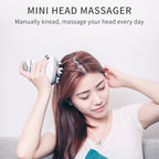 Head massager rechargeable head massager electric 3D scalp massager multifunctional head physiotherapy instrument