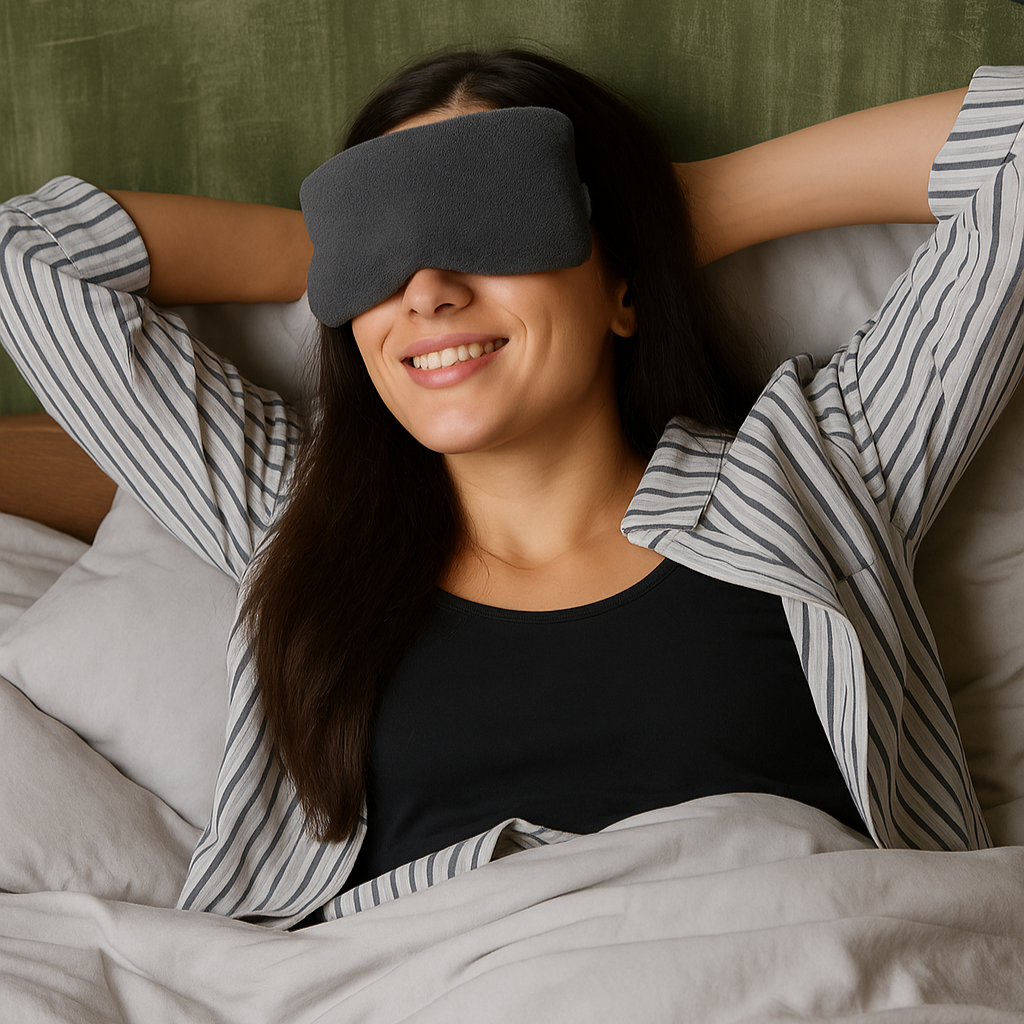 Eye Pillow Hot/Cold Aromatherapy Rectangular Shaped with 12 Herbs & Essential Oil