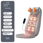 Shoulder Neck Lumbar Massage Cushion Home Cervical Back Walking Massager Waist Kneading Vibration Massage Pad