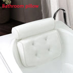 3D Mesh Bath Pillow Soft Waterproof SPA Headrest Bathtub Pillow With Backrest Suction Cup Neck Cushion Bathroom Accessories