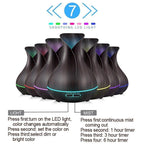 500ML Essential Oil Diffuser Waterless Auto Off,Seven Color Ultrasonic Aromatherapy Humidifier with Adjustable Mist Model,Diffuser for Bedroom Bathroom Home Office spa Yoga