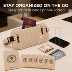 Travel Money Belt + RFID Sleeves