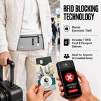 Travel Money Belt + RFID Sleeves