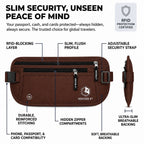 Travel Money Belt + RFID Sleeves