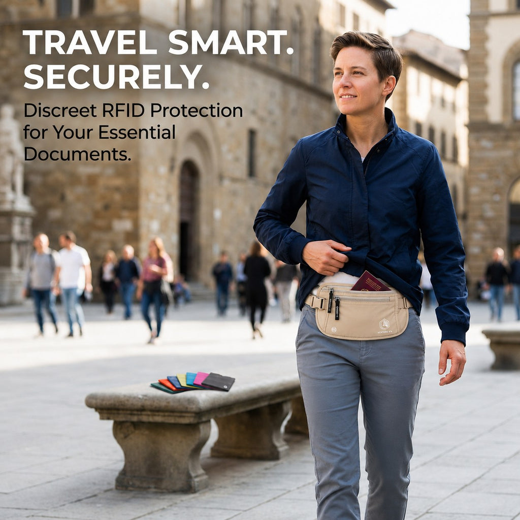 Travel Money Belt + RFID Sleeves