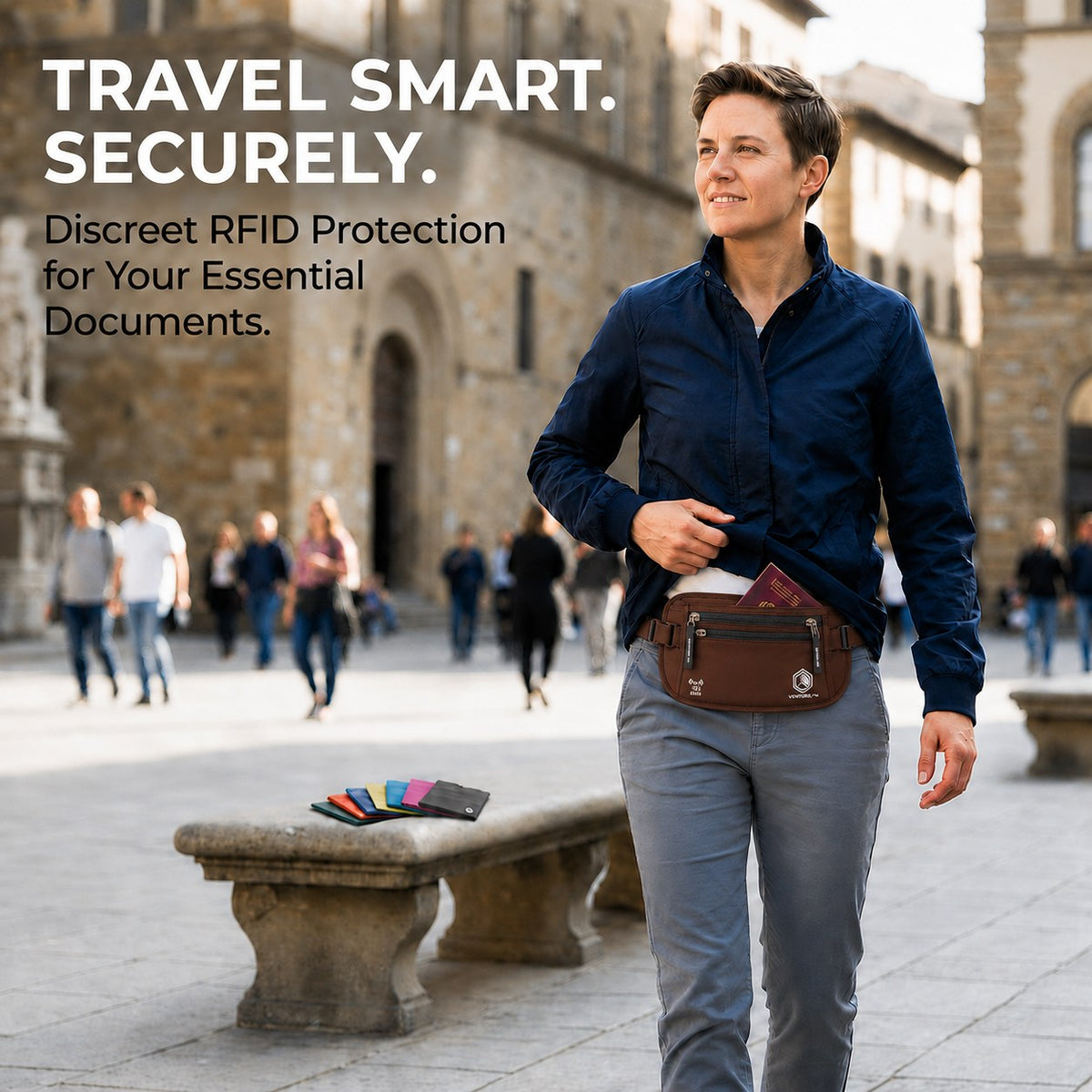 Travel Money Belt + RFID Sleeves