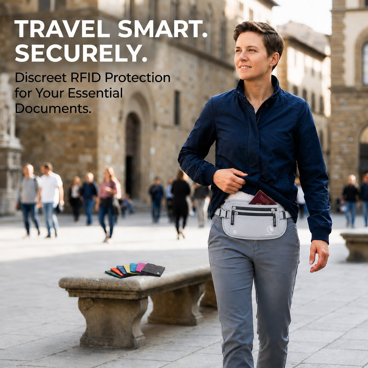 Travel Money Belt + RFID Sleeves
