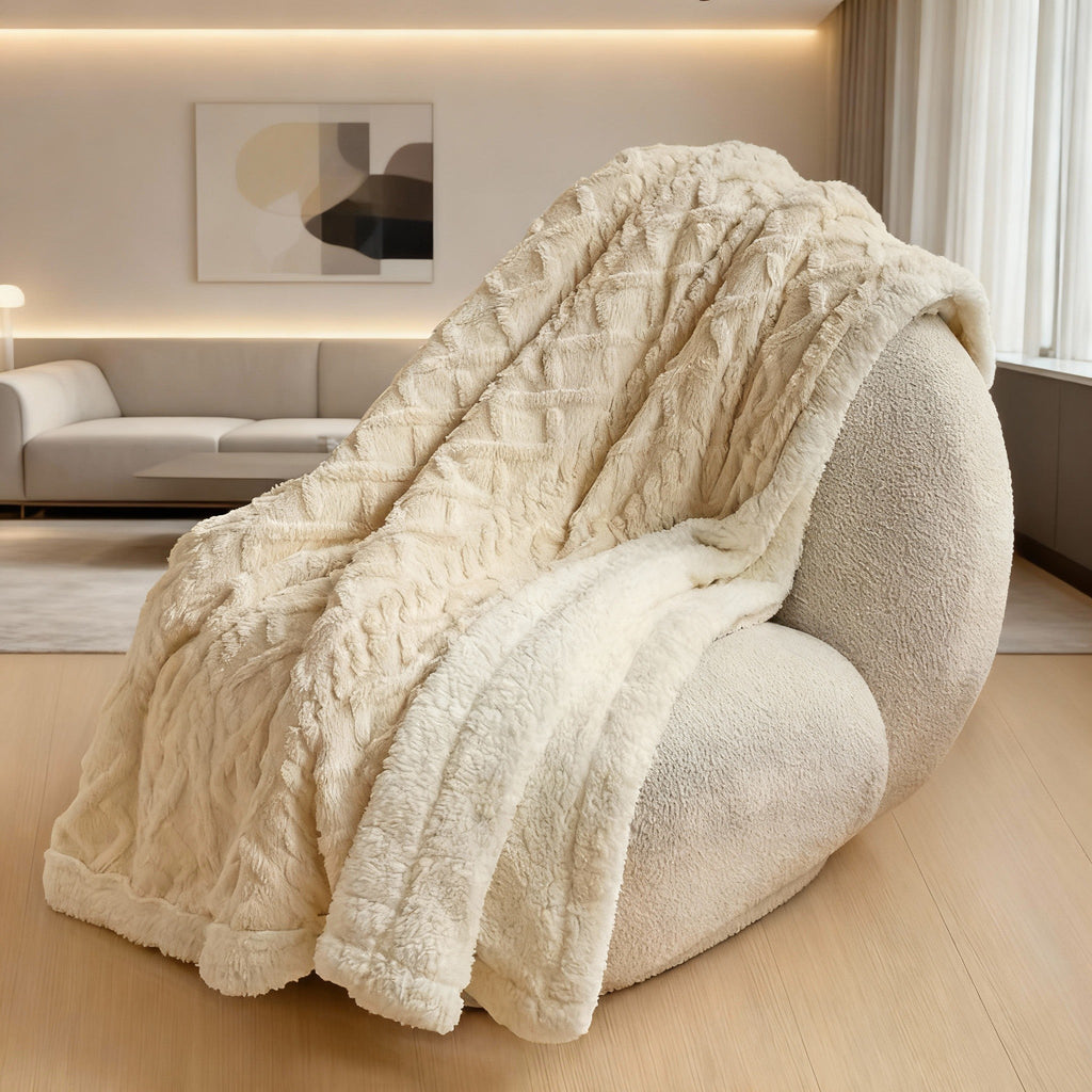 Luxury Flannel Blanket | Soft Plush Cozy Throw | Warm Washable Gift