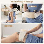 Neck Shoulder Massager with 2 Heat Levels for Pain Relief