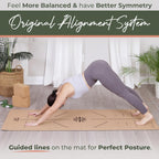 Premium Cork All-in-One Yoga Essentials Kit -Large Cork Yoga Mat and Blocks Set