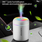 HOMEFISHMini Air Humidifier Usb Aroma Diffuser Essential Oil Purifier Cool Mist Sprayer  Home BedroomLED Desktop humidificador