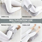 Knee Pillow for Side Sleepers，Support Leg Pillow for Hip & Back Pain, Plush，Bind Belt & Machine Washable