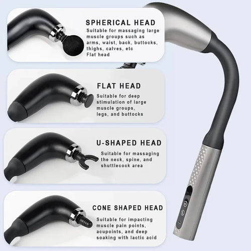 2025 New Smart Fascia Gun Electric Massager Massage Hammer Electric Fascia Gun Home Handheld Hammer Back Artifact Christmas Gift