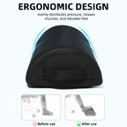Semi-cylindrical pillow, office footrest, foot massage, leg clamp pillow, ergonomic foot stool