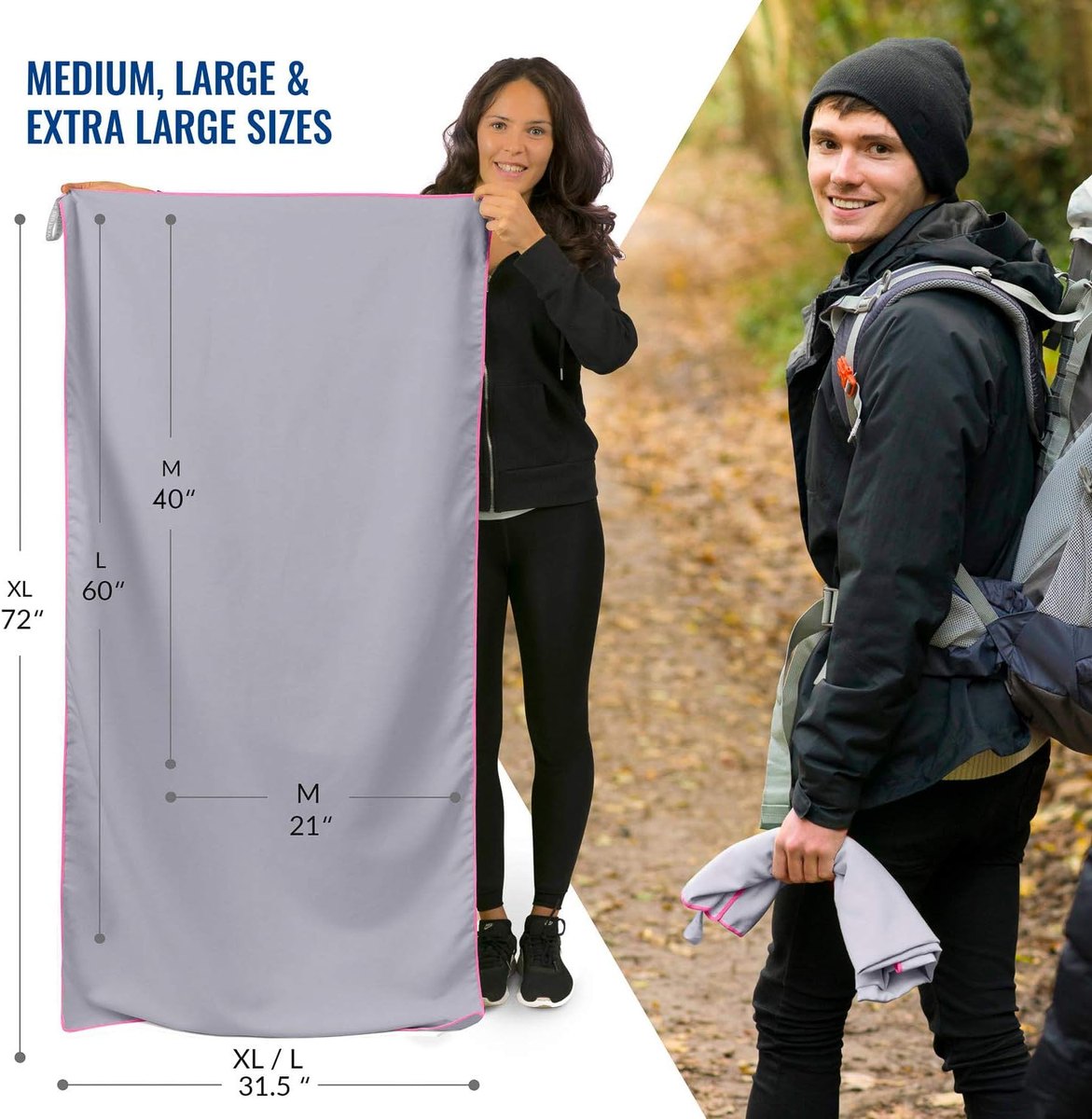 VENTURE 4TH Quick Dry Microfiber Towel