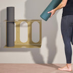 Yoga Mat Wall Rack | Holds 3 Mats/Rollers