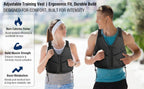 10LBS Adjustable Weighted Vest for Women with Secure Fit - Black