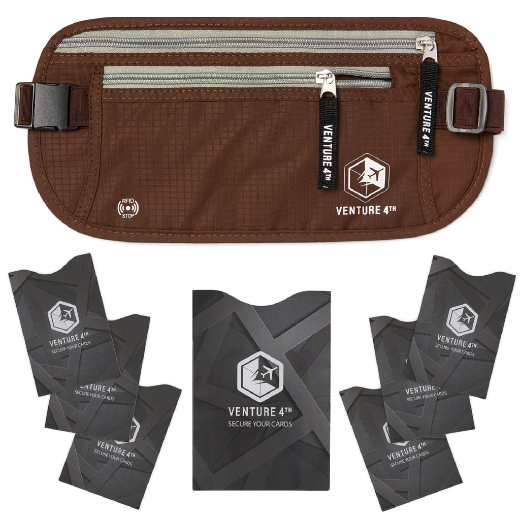 Travel Money Belt + RFID Sleeves