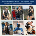10LBS Adjustable Weighted Vest for Women with Secure Fit - Black