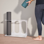 Yoga Mat Wall Rack | Holds 3 Mats/Rollers