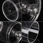 Portable 2pcs Cosmetics Storage Box Makeup Organizer Bathroom Jar Cotton Swab Cotton Pad Jewelry Round Plastic Box Storage Container